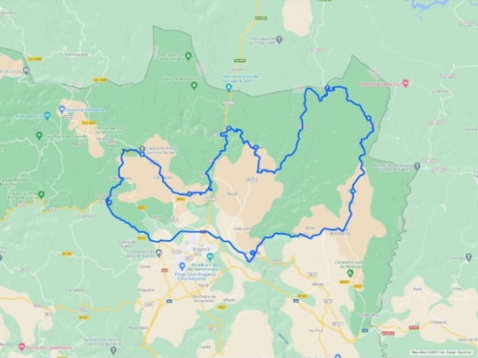 Mapa do Parque Natural de Montesinho